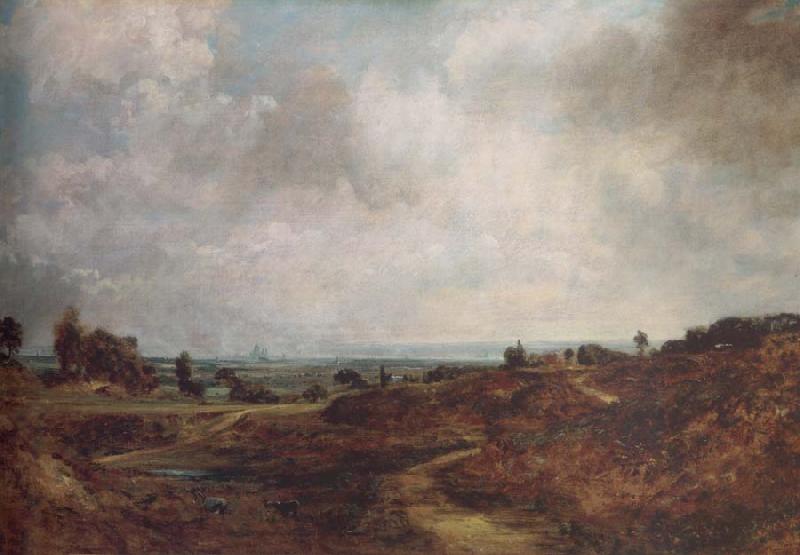 John Constable Hampstead Heath with London in the distance